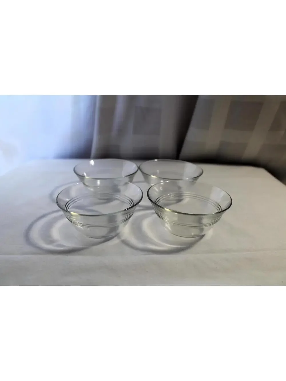 Set of 4 Vintage Pyrex 5 oz. Ramekins, Custard Cups, Prep Bowls, No. 445, H-BK